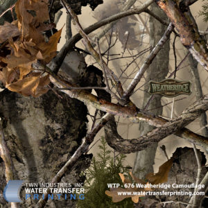 Weatheridge Camouflage is brought to you by Boneyard Camo™. This pattern features a high-definition bark texture that blends in with virtually any wooded or rocky environment.